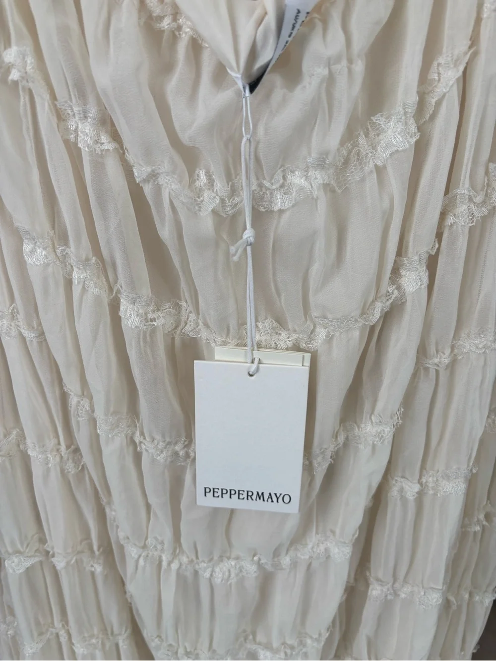 Peppermayo brand new ivory dress
